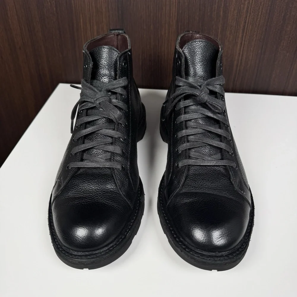 Allen Edmonds 9 D Black Leather Alpine Chukka Boots Weather Proof Lace Up